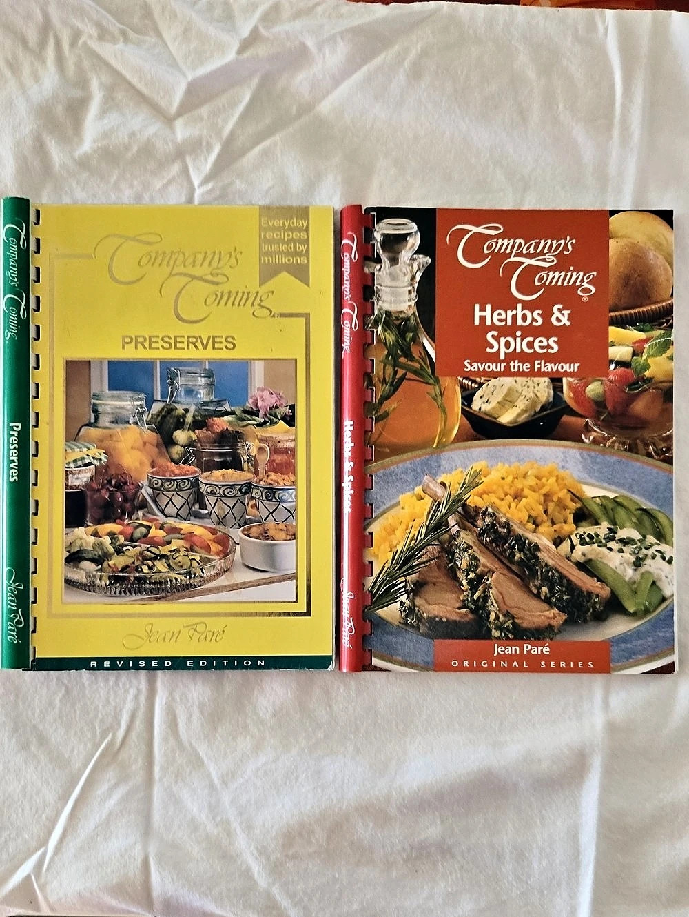 Company's Coming Preserves And Herbs & Spices Cookbook Set